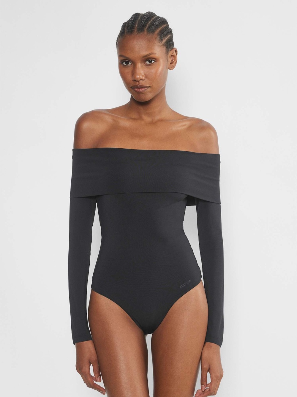 NWT Aritzia Contour Deco Bodysuit Black